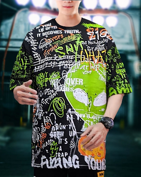 เสื้อยืดโอเวอร์ไซส์-TSO-1127B-1