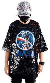 เสื้อยืดโอเวอร์ไซส์ Nasa